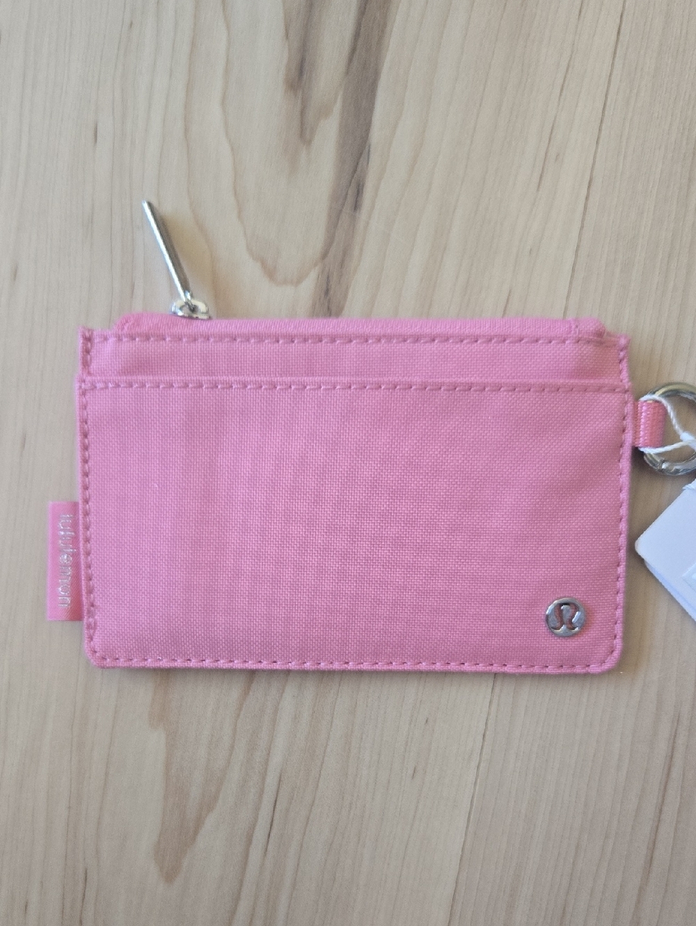 NWT Clippable Card Case, Pink/Silver